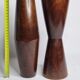 Pair of bamboo design vases, vintage, 80s, 30 cm