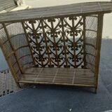 Peacock rattan bar