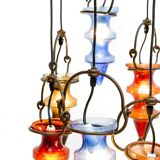 Colorful glass chandelier by Nanny Still for Massive