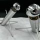 Set of 2 “Cricket” table lamps model R-60 – Raak Amsterdam (Otto Wasch)