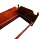 Divano letto in stile nautico in mogano con dettagli in ottone, fine XIX