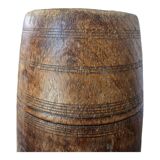 Old wooden pot