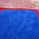 Authentic Beni Ouarain rug 250 x 180 cm – Cobalt blue and red – Piece