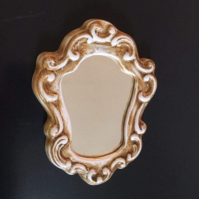 MIroir rococo in Bakelite 24cm