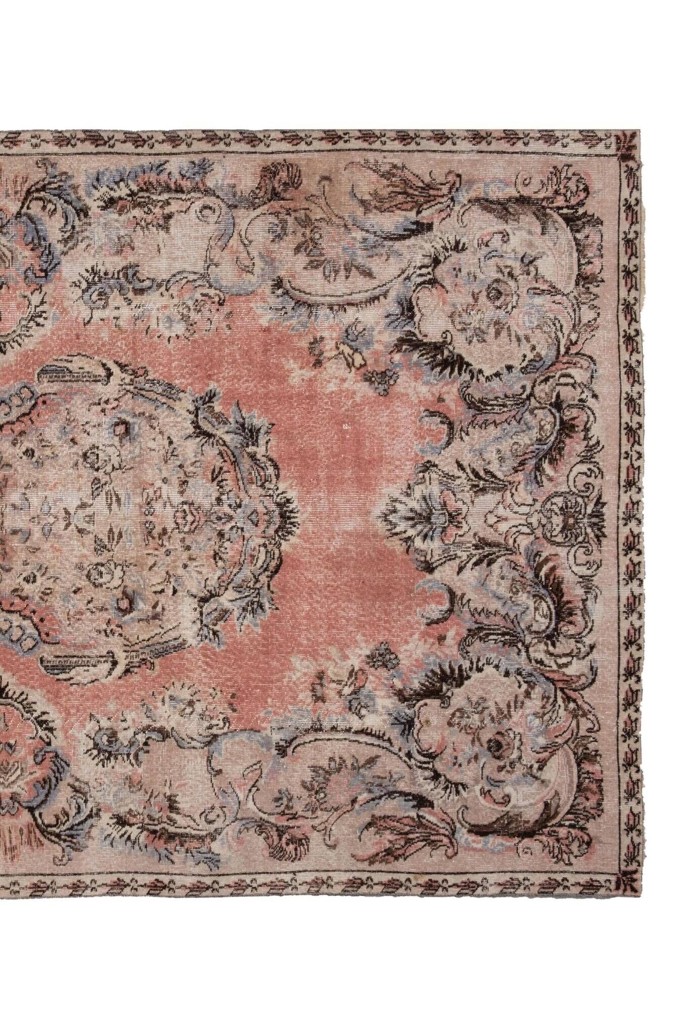 Vintage Turkish handmade rug 205x326 cm