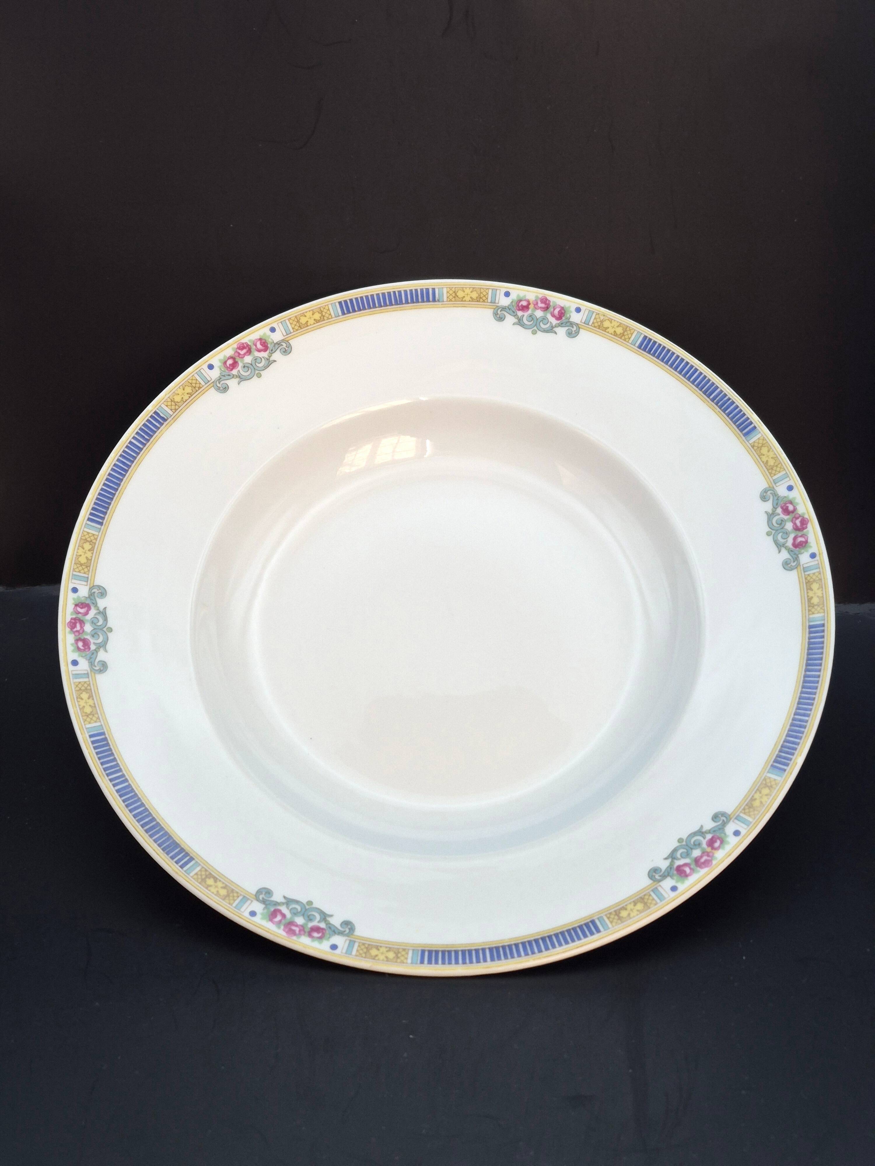 Set of 6 deep plates Bernardaud Limoges – Art Deco – A715