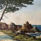 Oil on seaside canvas signed L. GUERNY