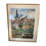 Old watercolor from 1950
