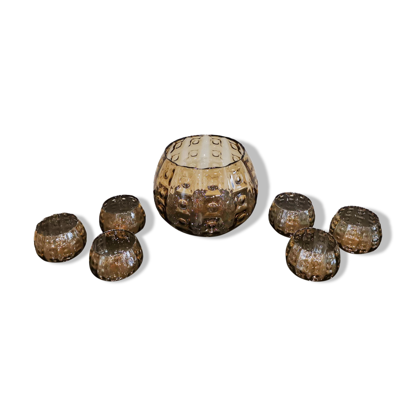 Sangria service 7 pieces 70s Murano style