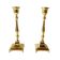 Pair of antique brass candlesticks