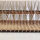 Wall shelf in metal and rattan - 60s/50s