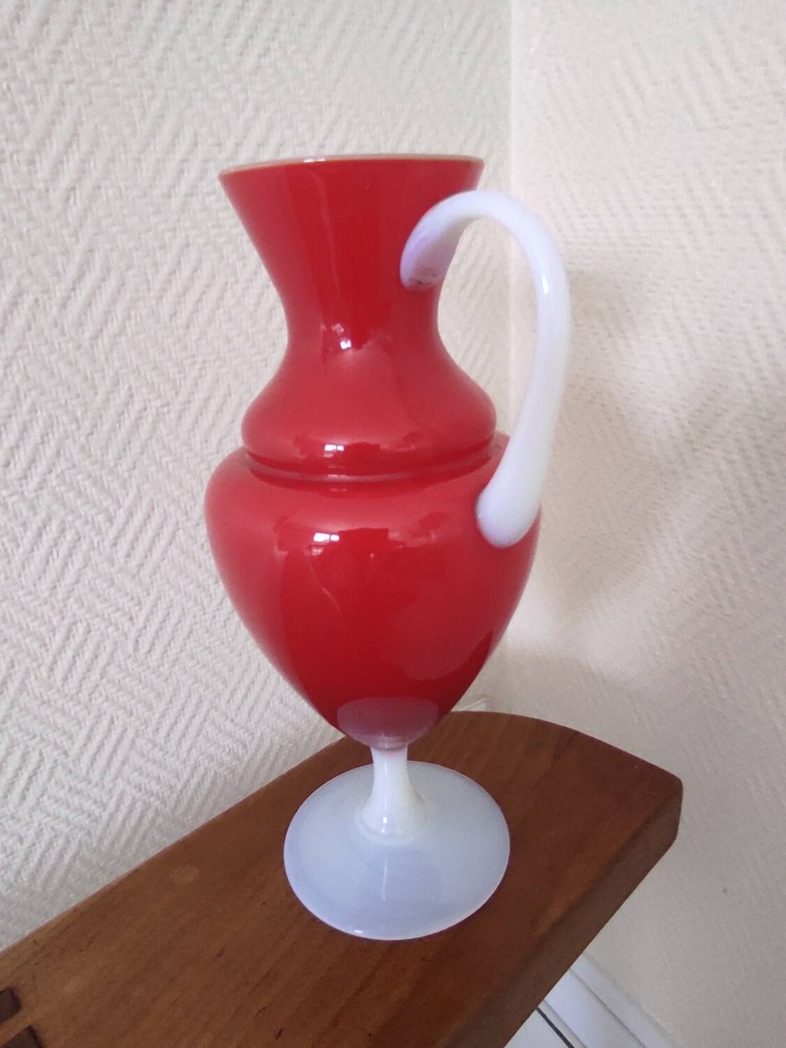 Opaline glass vase