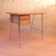 Petit bureau vintage en bois et métal