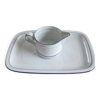 Bavaria rectangular serving dish + milk jug