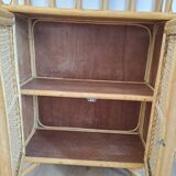 Rattan shelf