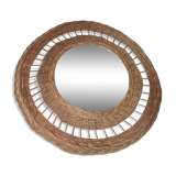 Rattan mirror