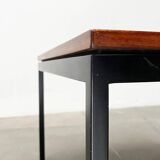Mid-century minimalist teak side table by Florence Knoll for Knoll International, 1950s.