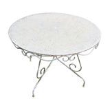 Vintage wrought iron garden table