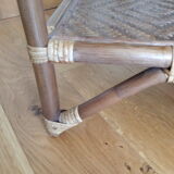 Light rattan shelf with canning