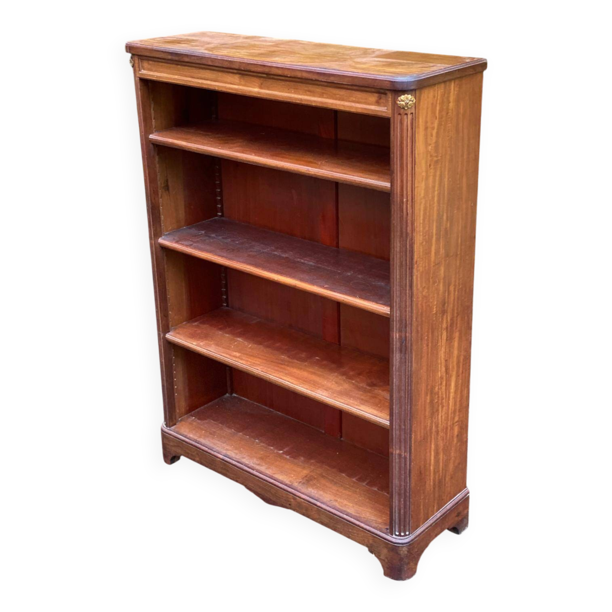 Vintage 18th Century Solid Mahogany Bookshelf