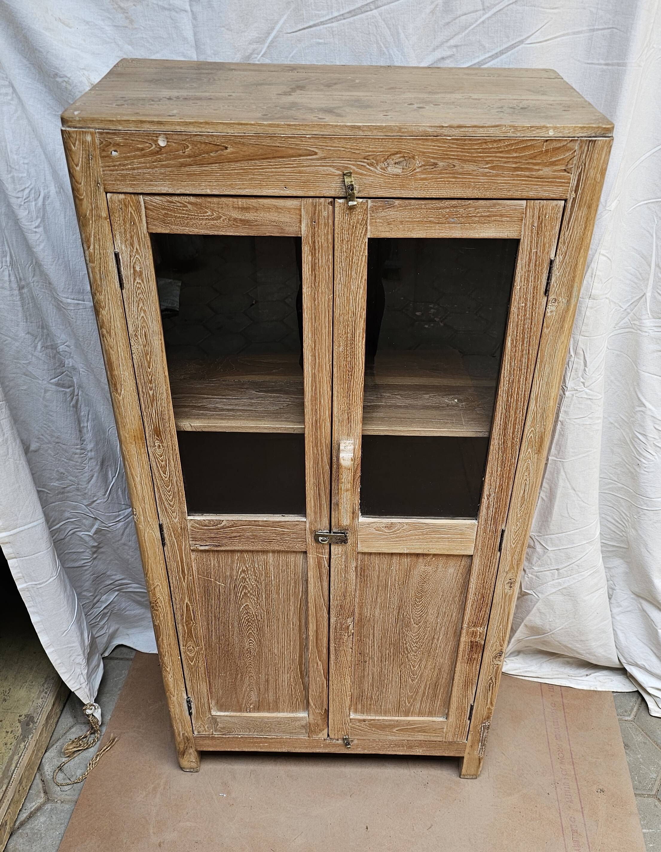 Natural Burmese teak sideboard