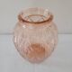 Molded pink glass vase – Art Deco style 1930s