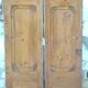 Set of large double old molded cupboard doors