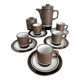 Vintage River Dolphin coffee service – Matte stoneware