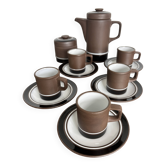 Vintage River Dolphin coffee service – Matte stoneware