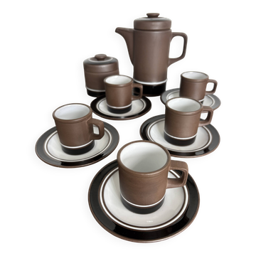 Vintage River Dolphin coffee service – Matte stoneware