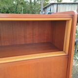 Meubles vitrine des années 50 bois et vitres