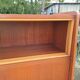 1950s wood and glass display cabinet