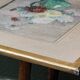 Still life, watercolor bouquet of flowers, signed HP