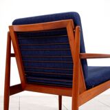 2 fauteuils lounge en teck par Arne Vodder pour Glostrup Mobelfabrik