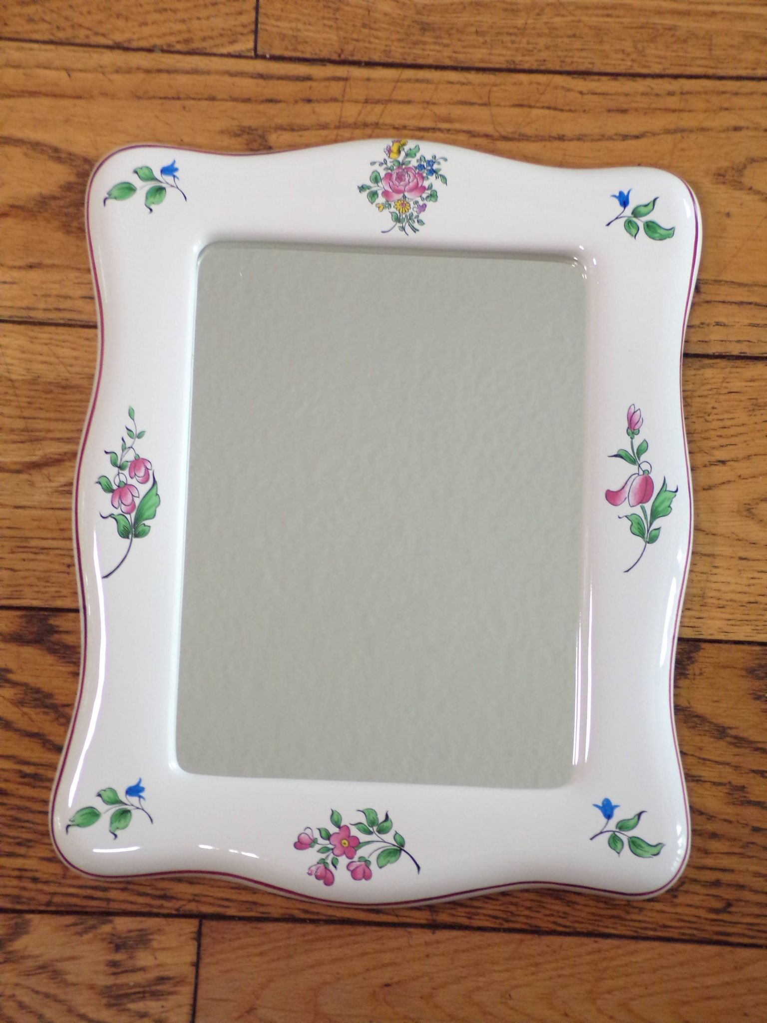 Miroir Lunéville Kg décor réverbère 25X32 cm