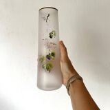 Paire de vases anciens  en pâte de verre