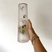 Pair of antique glass paste vases