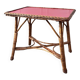 Table basse rotin et Formica