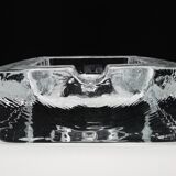 Vintage cigar ashtray glass paved