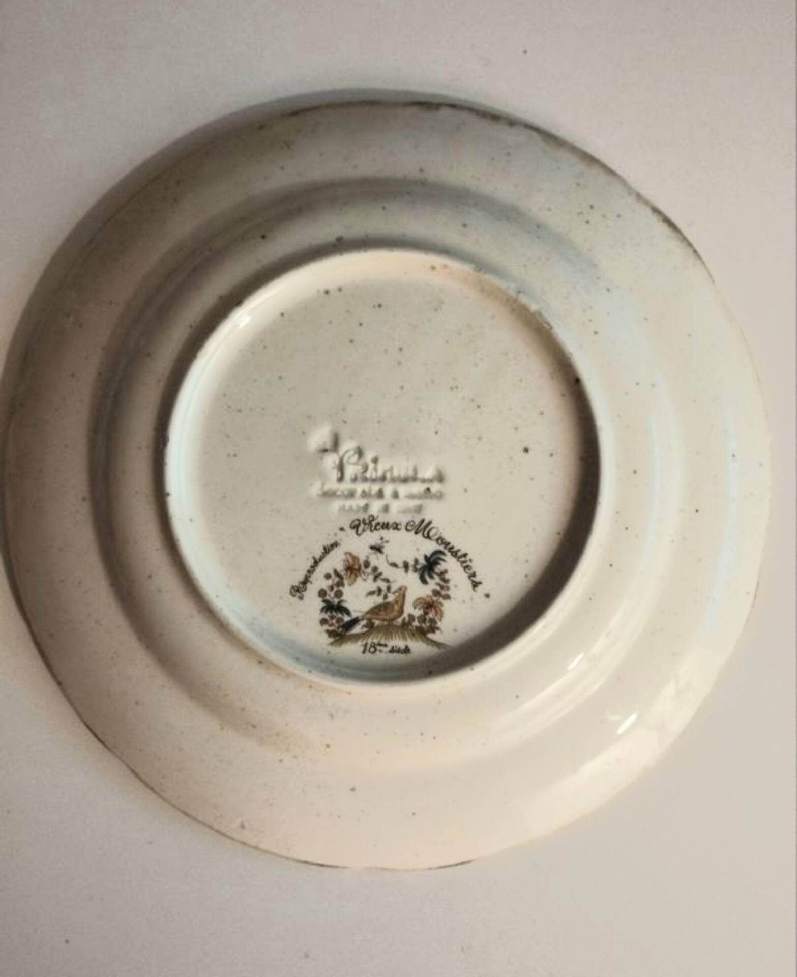 Plate The Old Moustiers