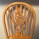 Set of 6 Dutch chairs in solid beech wood.