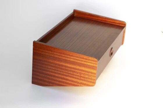 Teak wall shelf bedside - Denmark 1960s