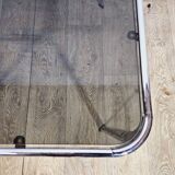 Mid-Century Modern Coffee Table – Chrome and Smoked Glass, Italy, 1970s.