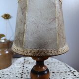 Rustic chic turned wooden bedside lamp haha skin day