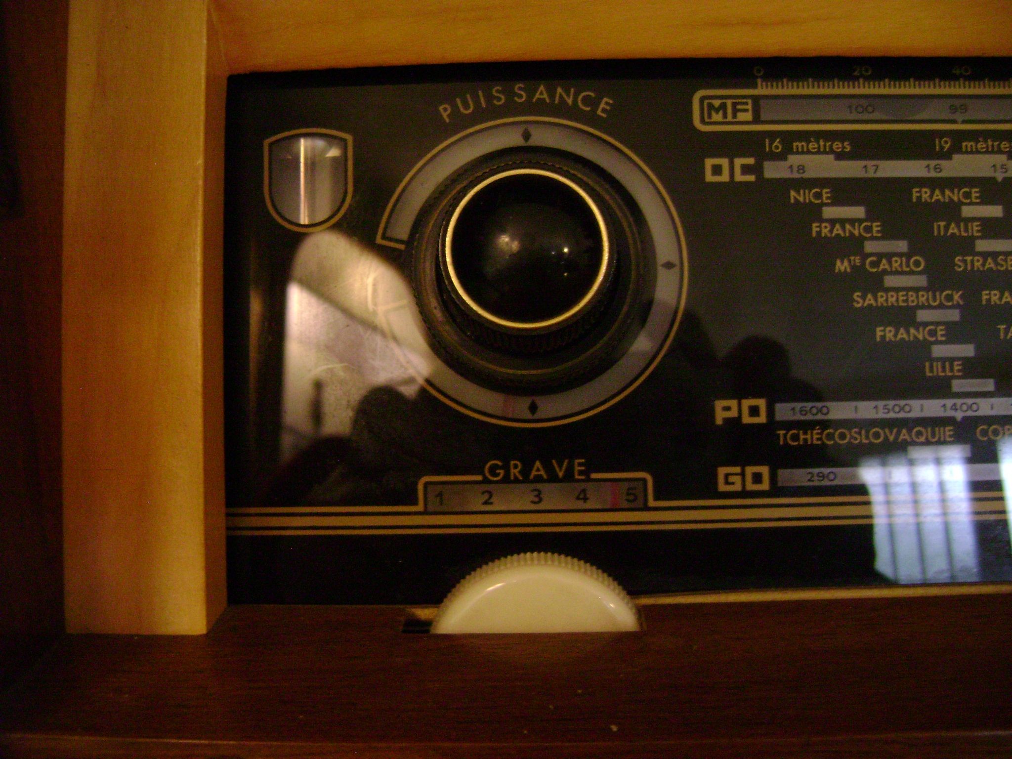 Radio furniture and record player "The Voice of His Master" from the 1950s
