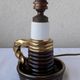 Pied de lampe en céramique forme bougeoir
