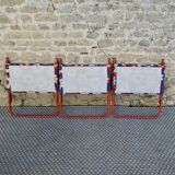 3 retro folding chairs, camping, beach, around 1970