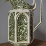 Decorative pitcher/sculpture in ceramic signed JMS