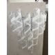 Set of 2 Wall Sconces Murano Glass Italian Swirling Wall Lights