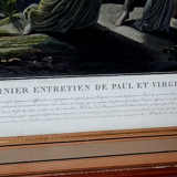 Last interview of Paul and Virginie lithograph framed